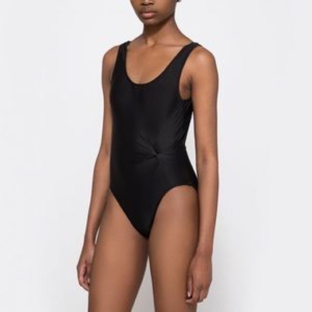 Objects Without Meaning Black Twist Swimsuit - image 1
